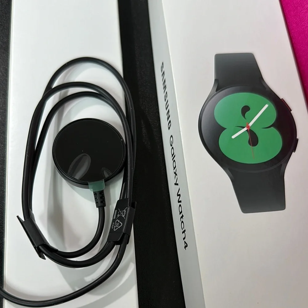 Samsung Black Smartwatch with Circular Display and Touch Controls